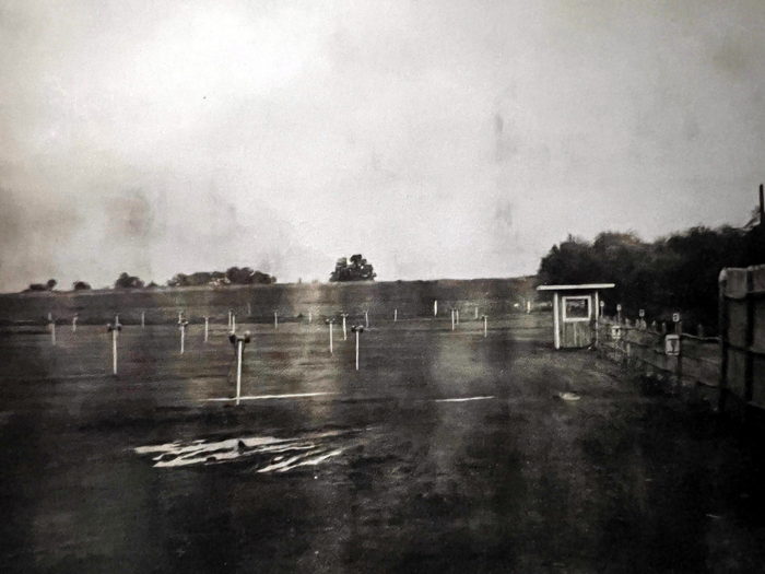 Coldwater Drive-In Theatre - Coldwater Drive-In Parking Area Al Johnson 1949  (newer photo)